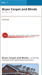 Mobile Screenshot of bryercarpetandblinds.com
